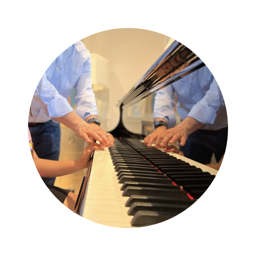 Hands over a piano Hands over a piano